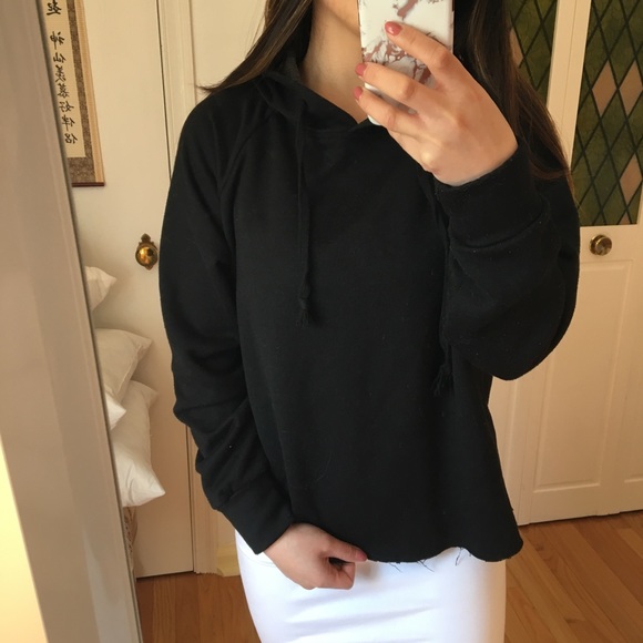 Black hoodie topshop Clearance